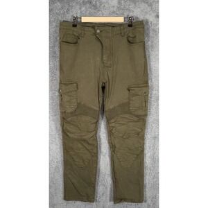 Winx Wheels Pants Mens EU XL x 28" Green Motorcycle Riding Cargo Biker (No Pads)
